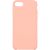 Чехол для iPhone InterStep для iPhone 8 IS SOFT-T METAL ADV розовый